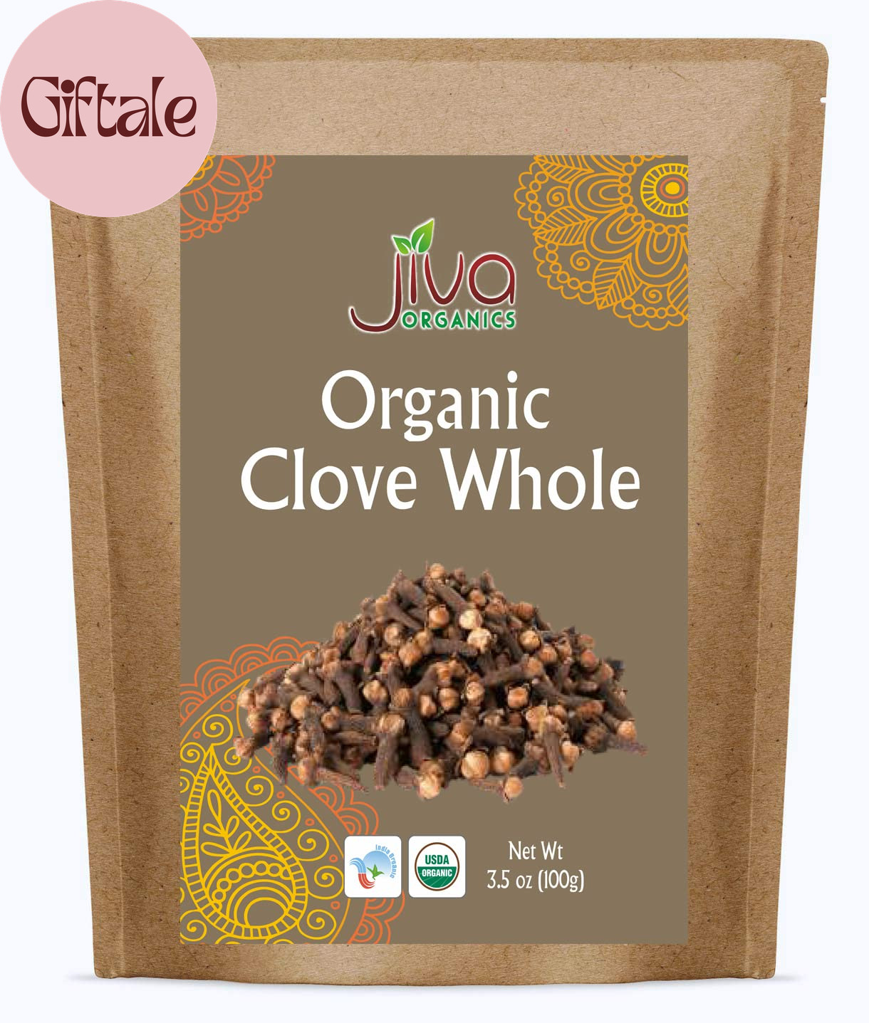 Jiva Organic Cloves Whole 3.5 Ounce Bag – Non-Gmo, Non Irradiated – Dried Clove