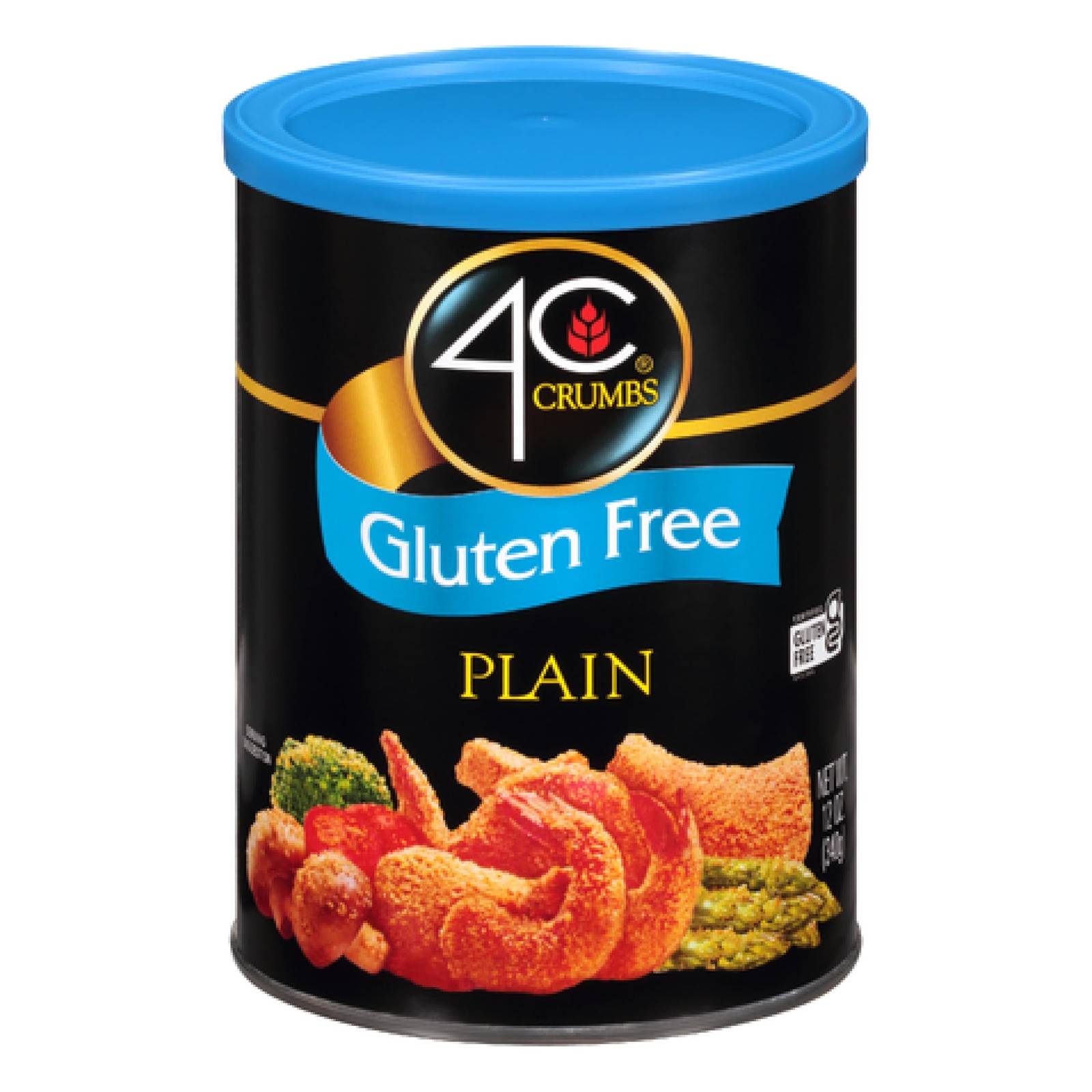 4C Premium Gluten Free Bread Crumbs, Plain, 12 Ounce 12 (Pack of 1)
