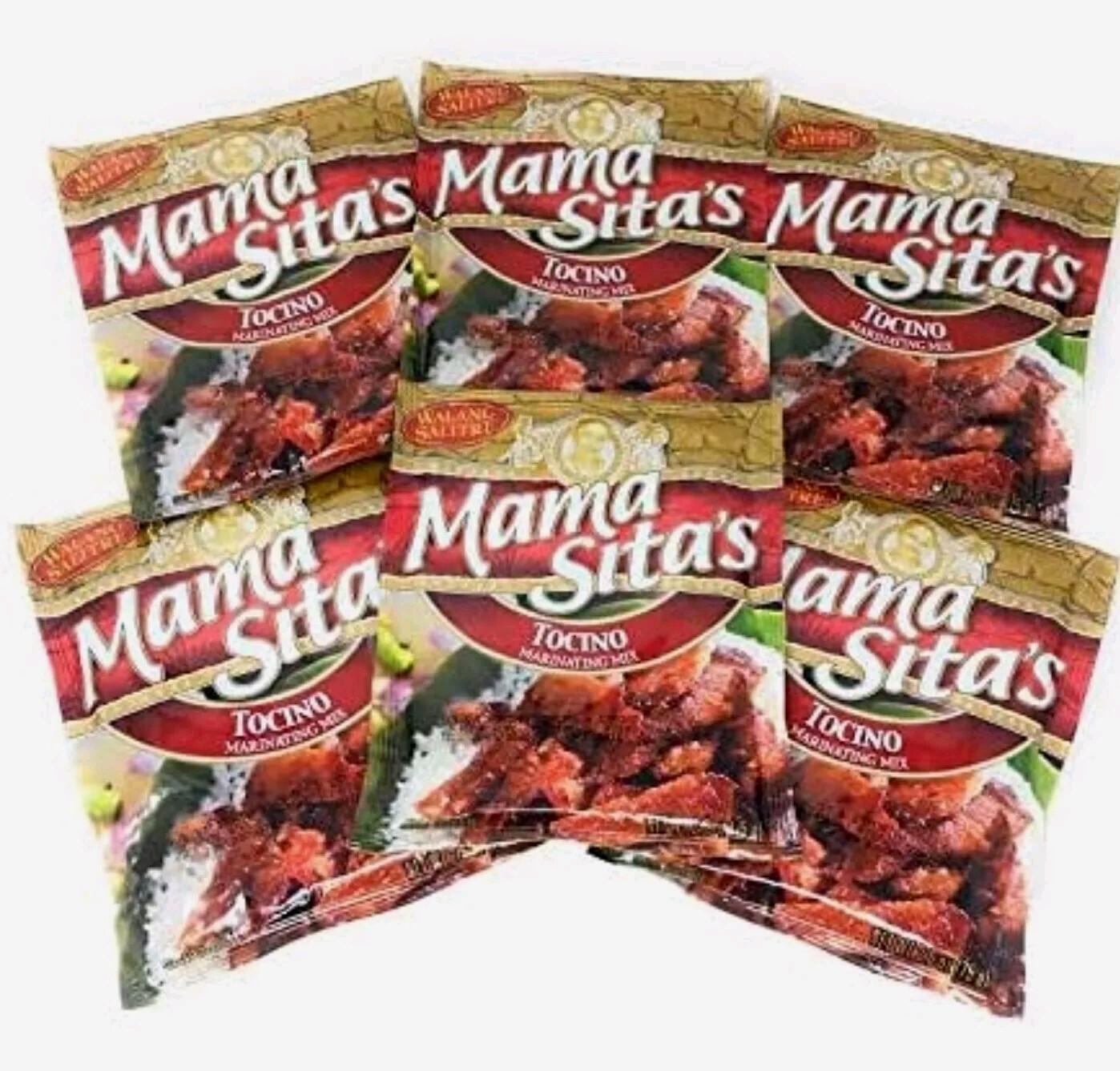 6 Bags – Mama Sita’s TOCINO (Marinating Mix) 2.6oz FREE SHIPPING