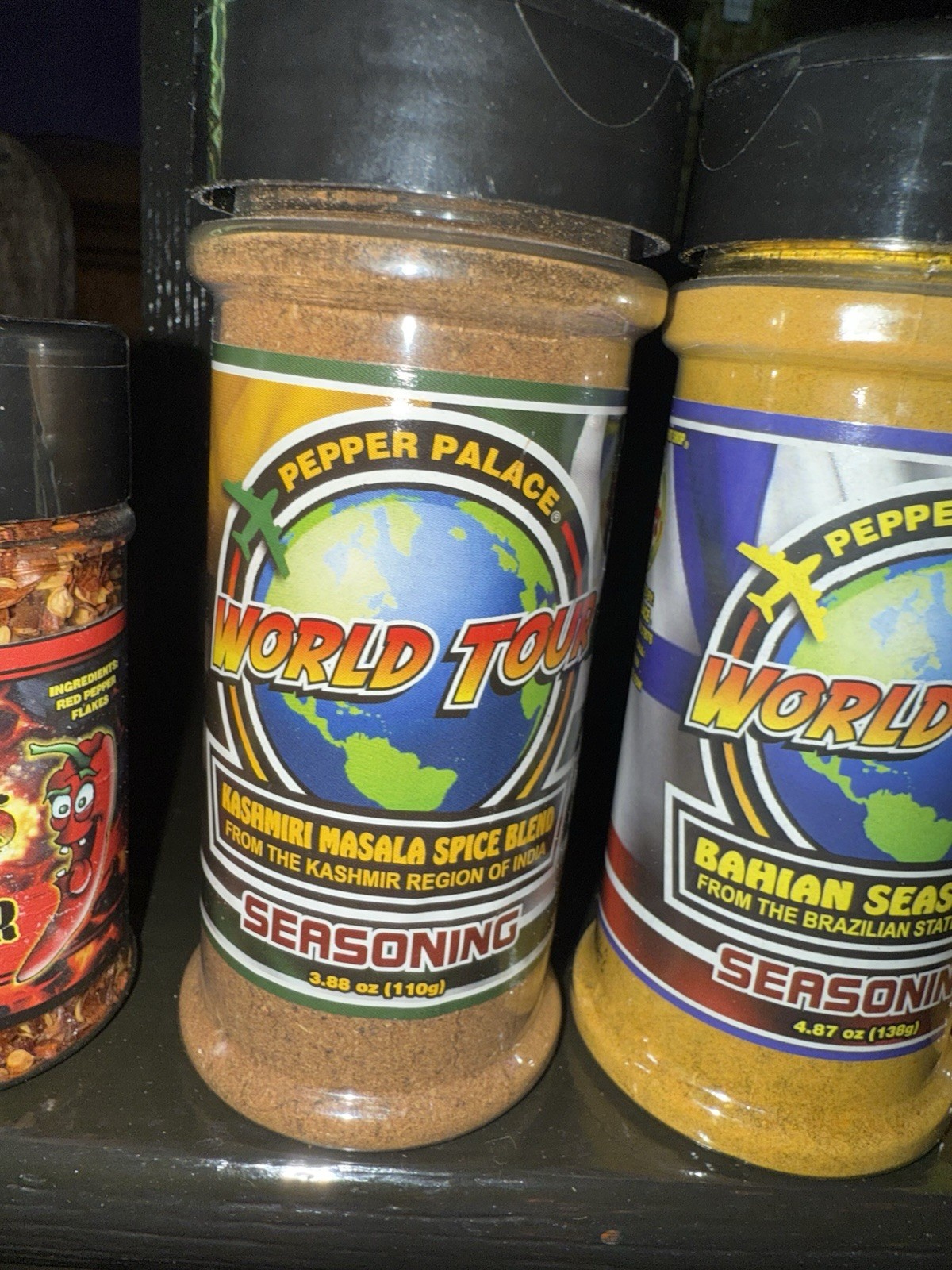 Pepper Palace Seasoning New 7 Qty Lot Lava Flakes Curry Gunpowder Ethiopian
