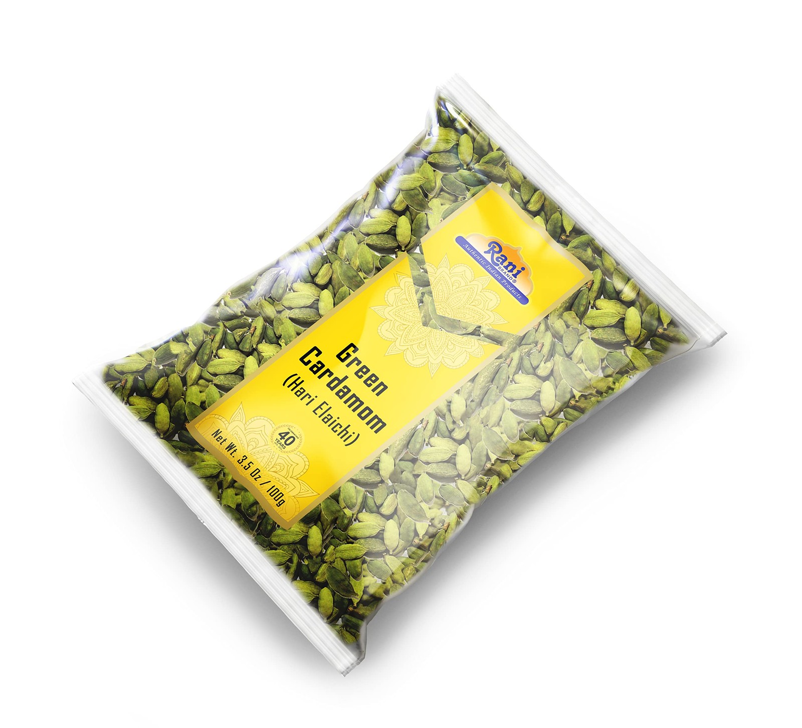 Rani Green Cardamom Pods Spice (Hari Elachi) 3.5oz 3.5 Ounce (Pack of 1)