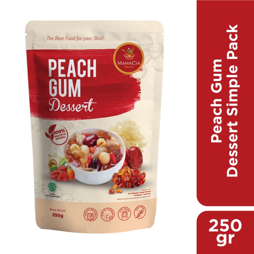 Peach Gum Dessert Mix Kit 250g | Simple Pack | Traditional Sweet Soup