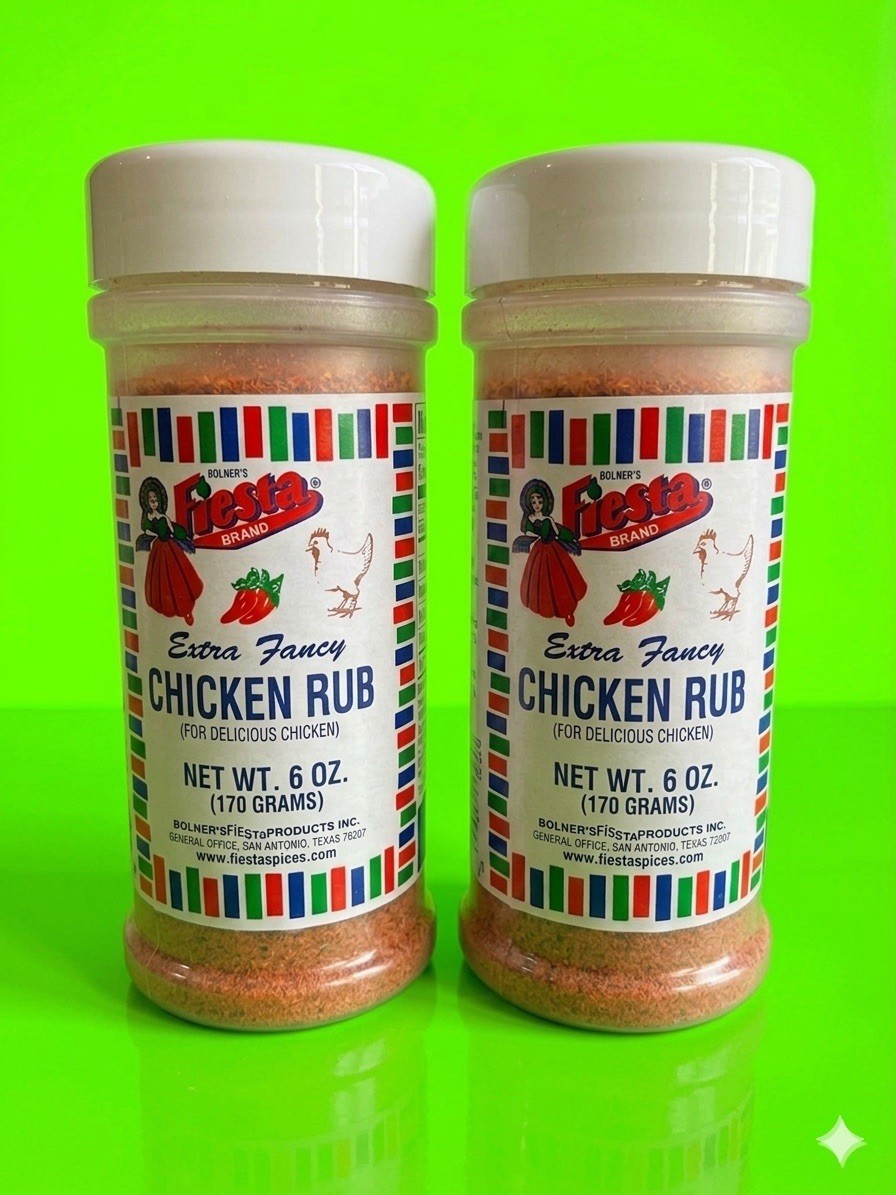 Bolner’s Fiesta Extra Fancy Chicken Rub 6oz (2 Pack)