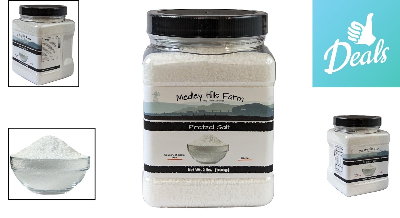 Gourmet Quality 2 lbs Pretzel Salt – Coarse, Kosher, Perfect for Baking Delights