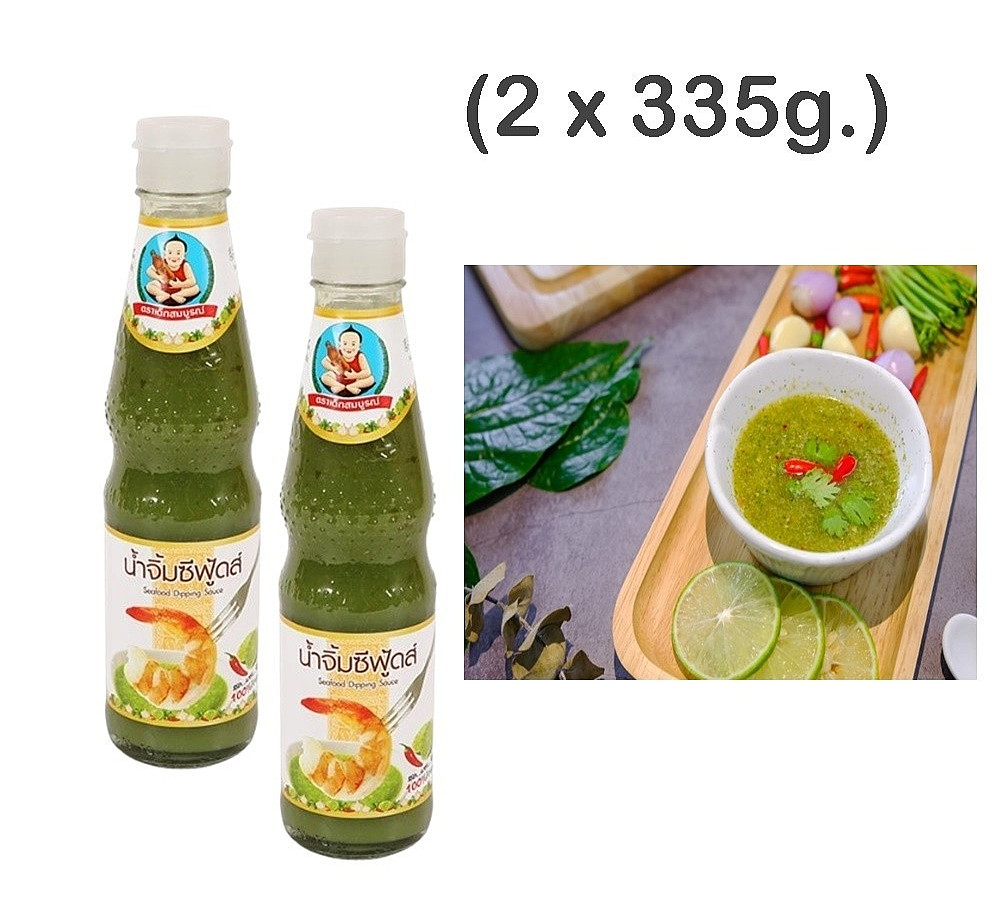 2 x Thai Sauce Seafood Cuisine Green Chilli Lime Spicy Sour Dipping 335 g