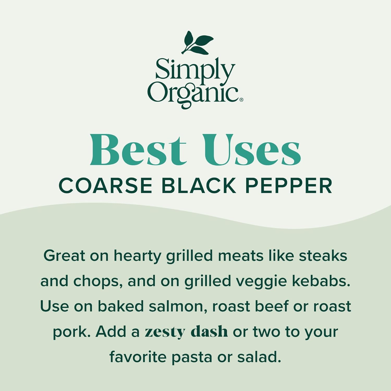 , Pepper Black Coarse Grind Organic, 2.47 Ounce