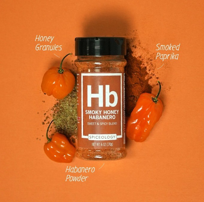 Spiceology Smoky Honey Habanero BBQ Seasoning Blend, 6 oz Bottle