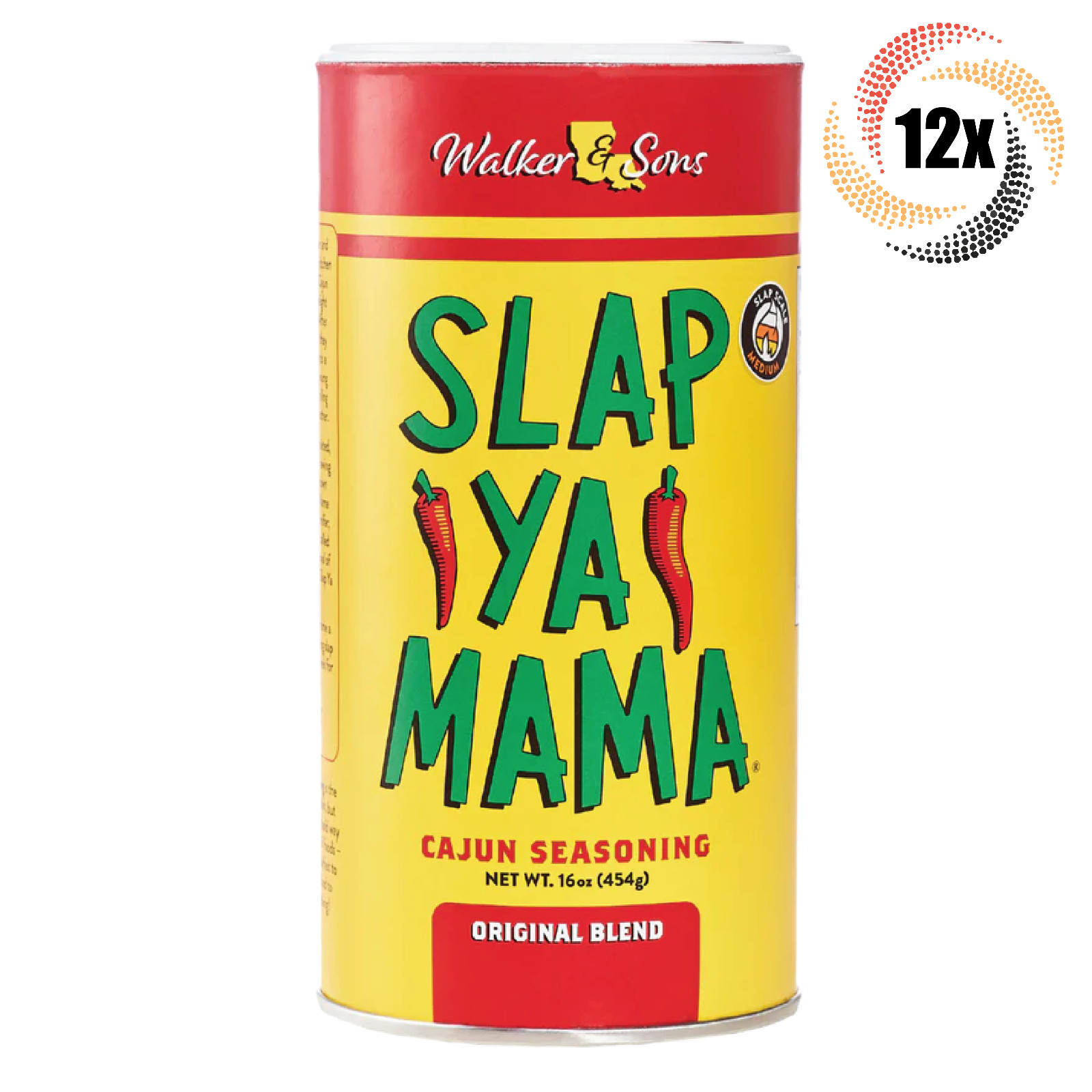 12x Shakers Walker & Sons Slap Ya Mama Original Blend Cajun Seasoning | 16oz