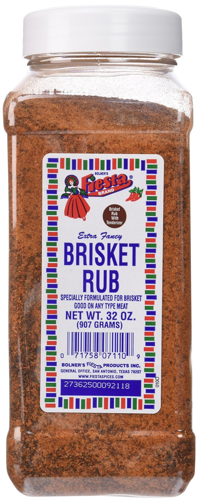 Bolner’s Fiesta Extra Fancy Brisket Rub, 32 oz.