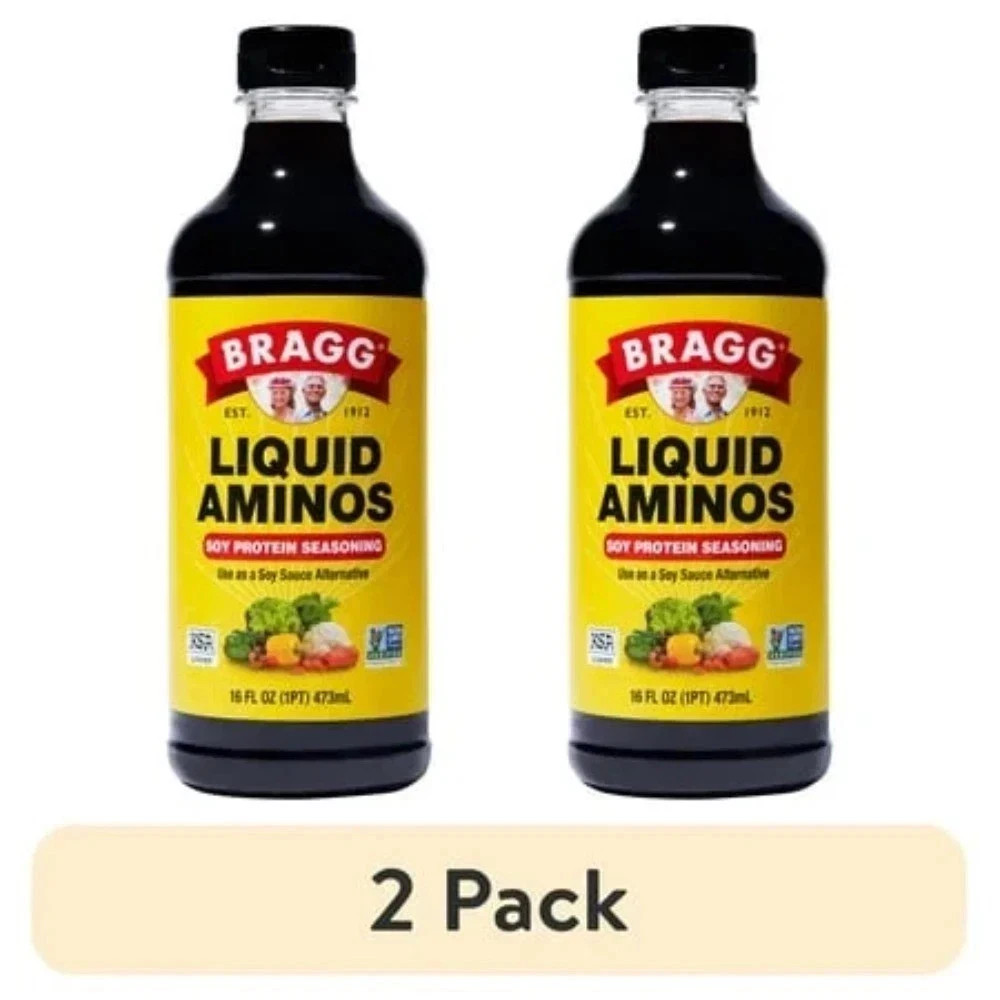 Bragg Gluten-Free Liquid Aminos Soy Protein Seasoning 2-Pack 16 fl oz Each