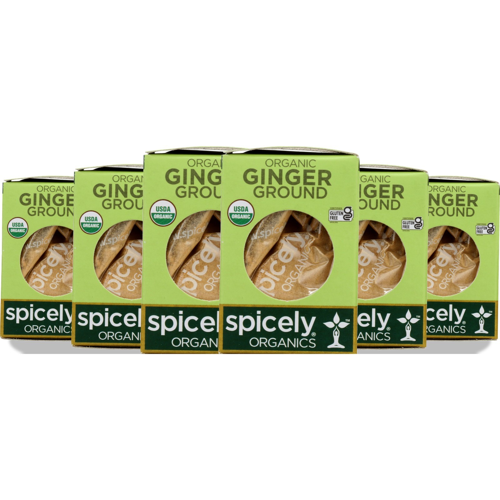 Organic Ground Ginger Spicely Organics 0.4 Oz Spice 4 6 Pack