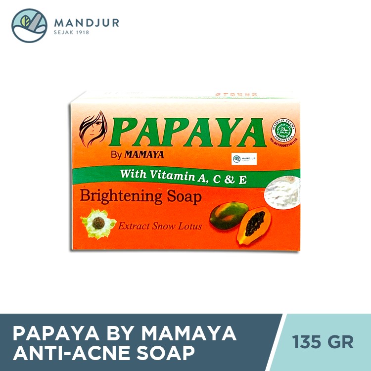Papaya brightening body soap 135g gentle cleansing daily care