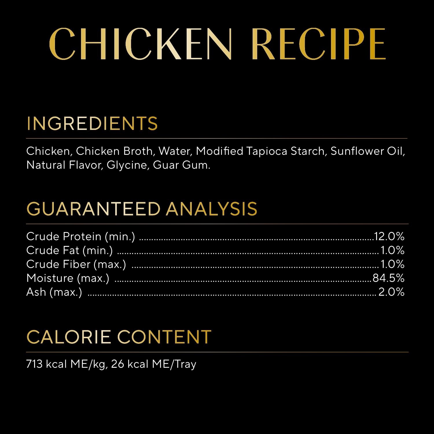 Adult Cat Food Wet Recipe Chicken Recipe 1.3 oz. Cups 12 Count