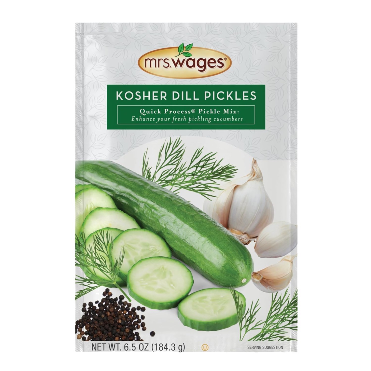 Easy Kosher Dill Pickle Mix, Simple-To-Use, 6.5oz Pouch x6