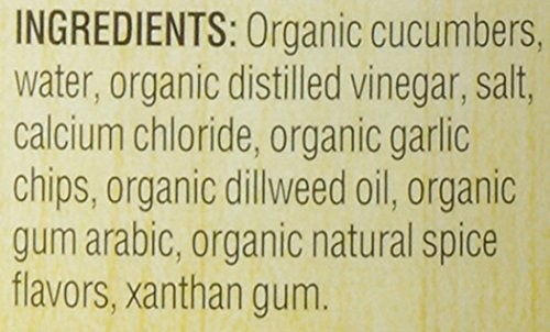 Organic Kosher Whole Dill Pickles Fat Free No Preservatives Non GMO 32 oz