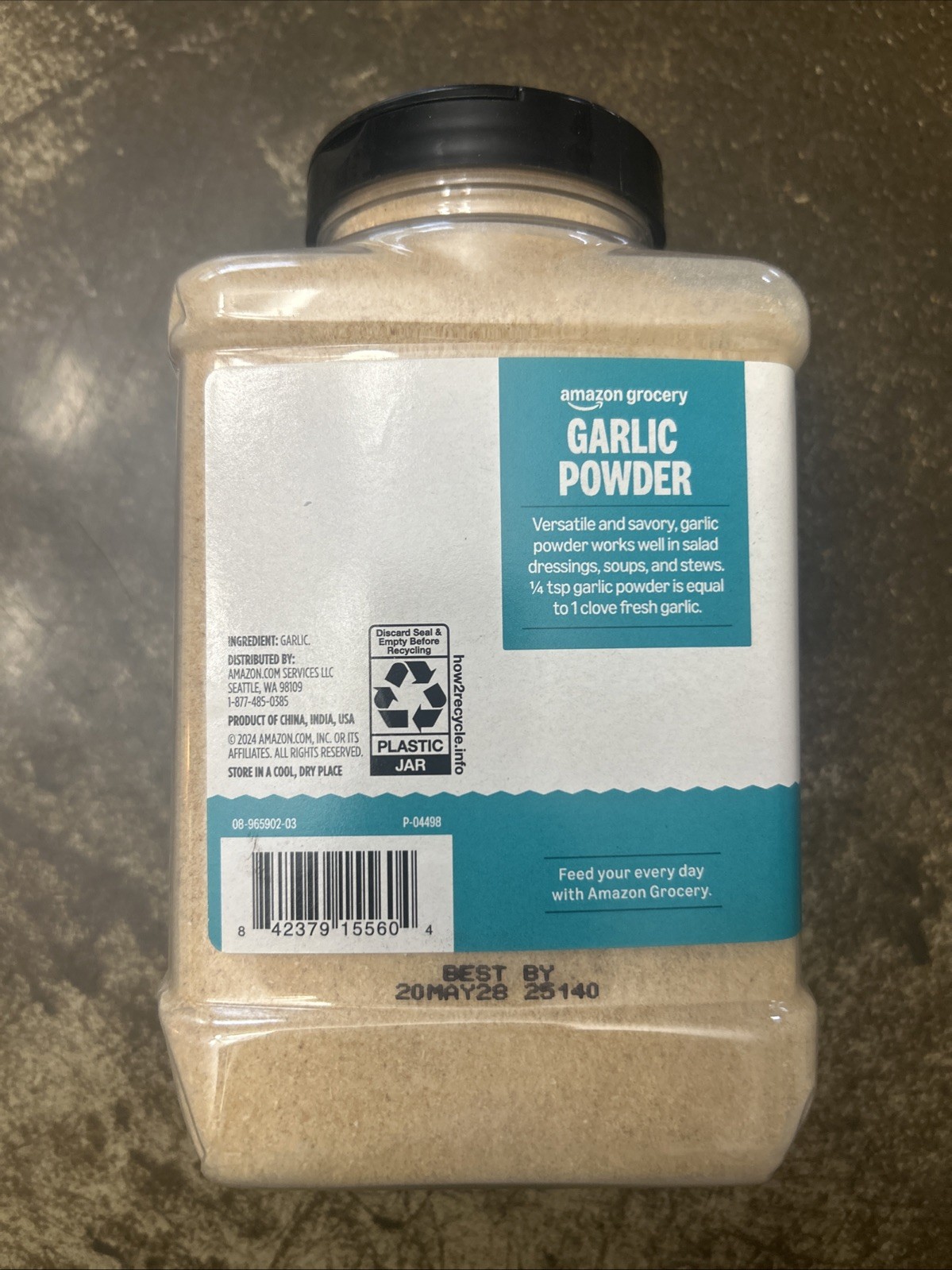 Amazon Grocery, Garlic Powder, 24 Oz 24 ounce (Pack of 1)