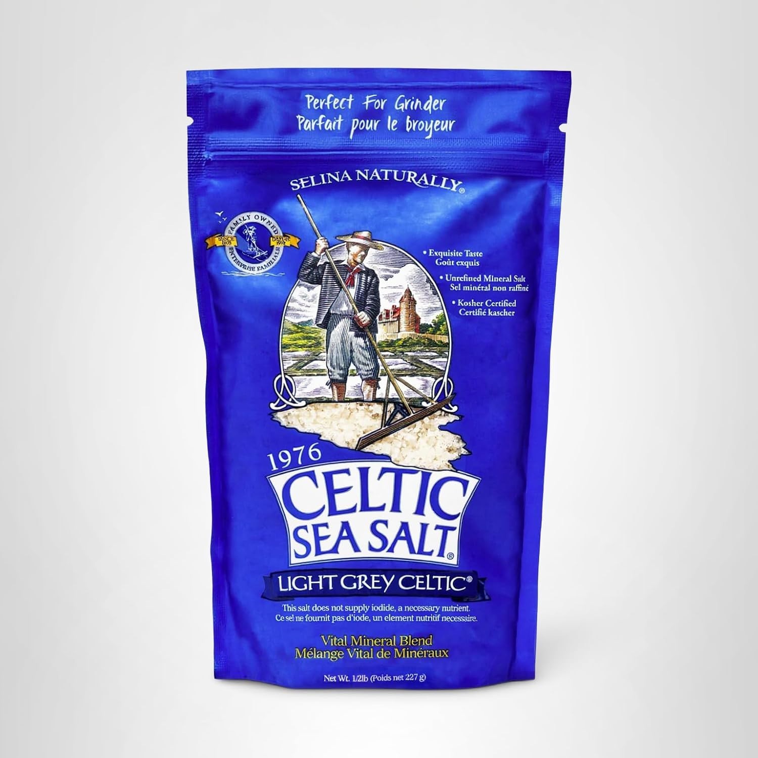 Unrefined Celtic Sea Salt with 70+ Minerals – Versatile Cooking & Finishing Use