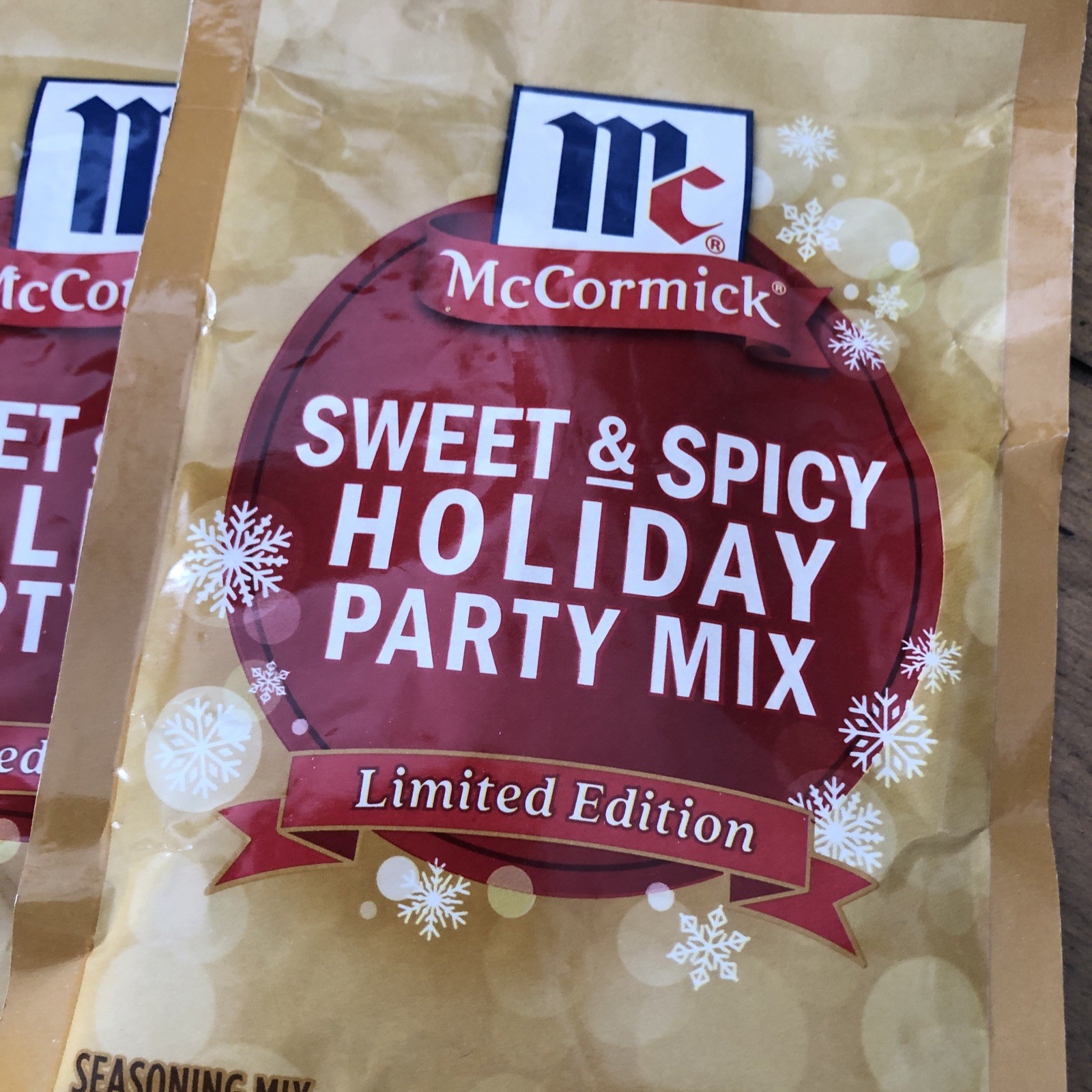 McCormick SWEET & SPICY Holiday PARTY Seasoning Mix Limited Edition Lot Of 6