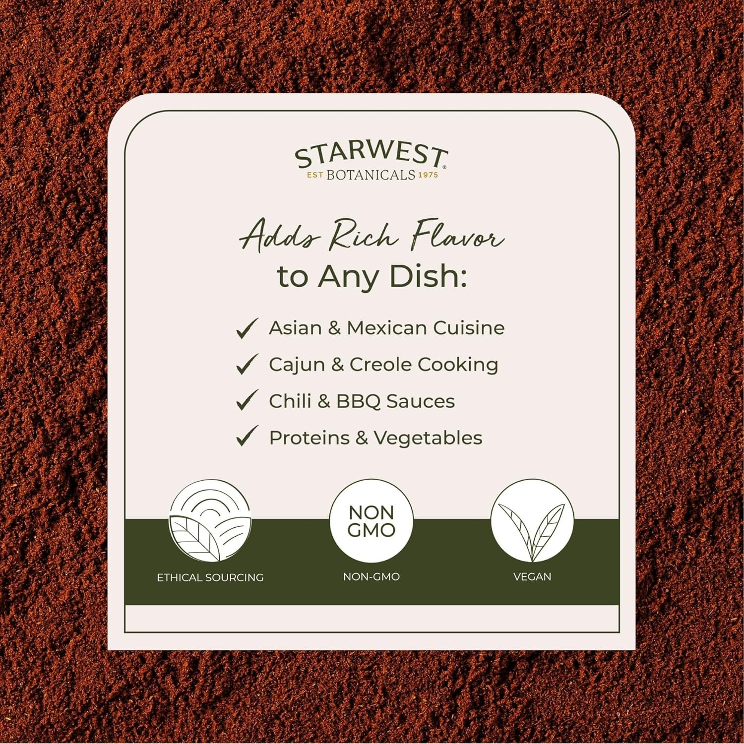 Organic Cayenne Pepper Powder 1 lb – 35k HU, Non-GMO & Sustainably Sourced