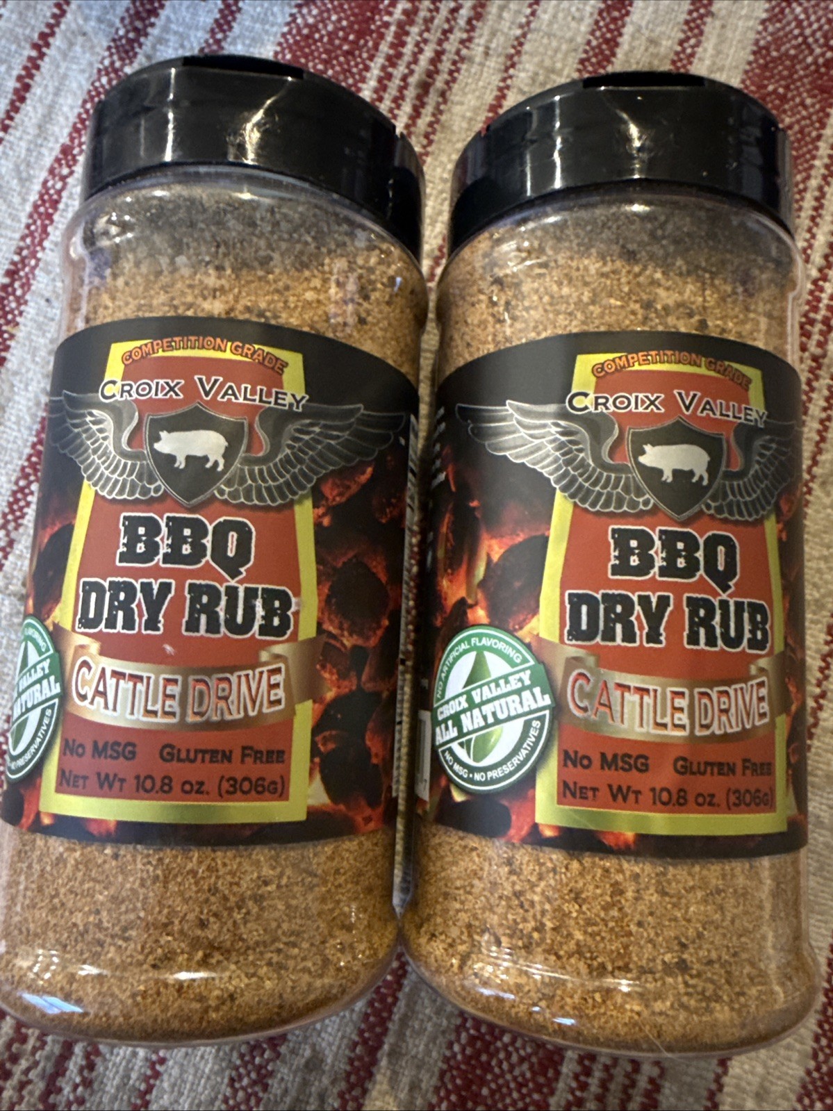 2x Croix Valley Cattle Drive BBQ Dry Rub You Get Two 10.8oz Bottles