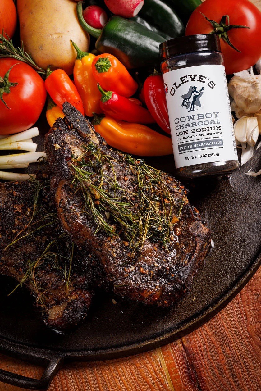 Cleve’s Cowboy Charcoal Low Sodium Steak Seasoning Smoke Kick, 10.0 oz