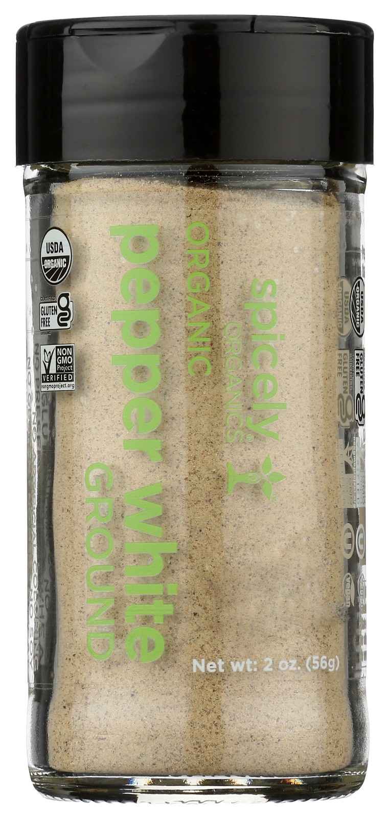 Organic White Ground Pepper 2 Oz By Spicely Organics Spice 3 Pack