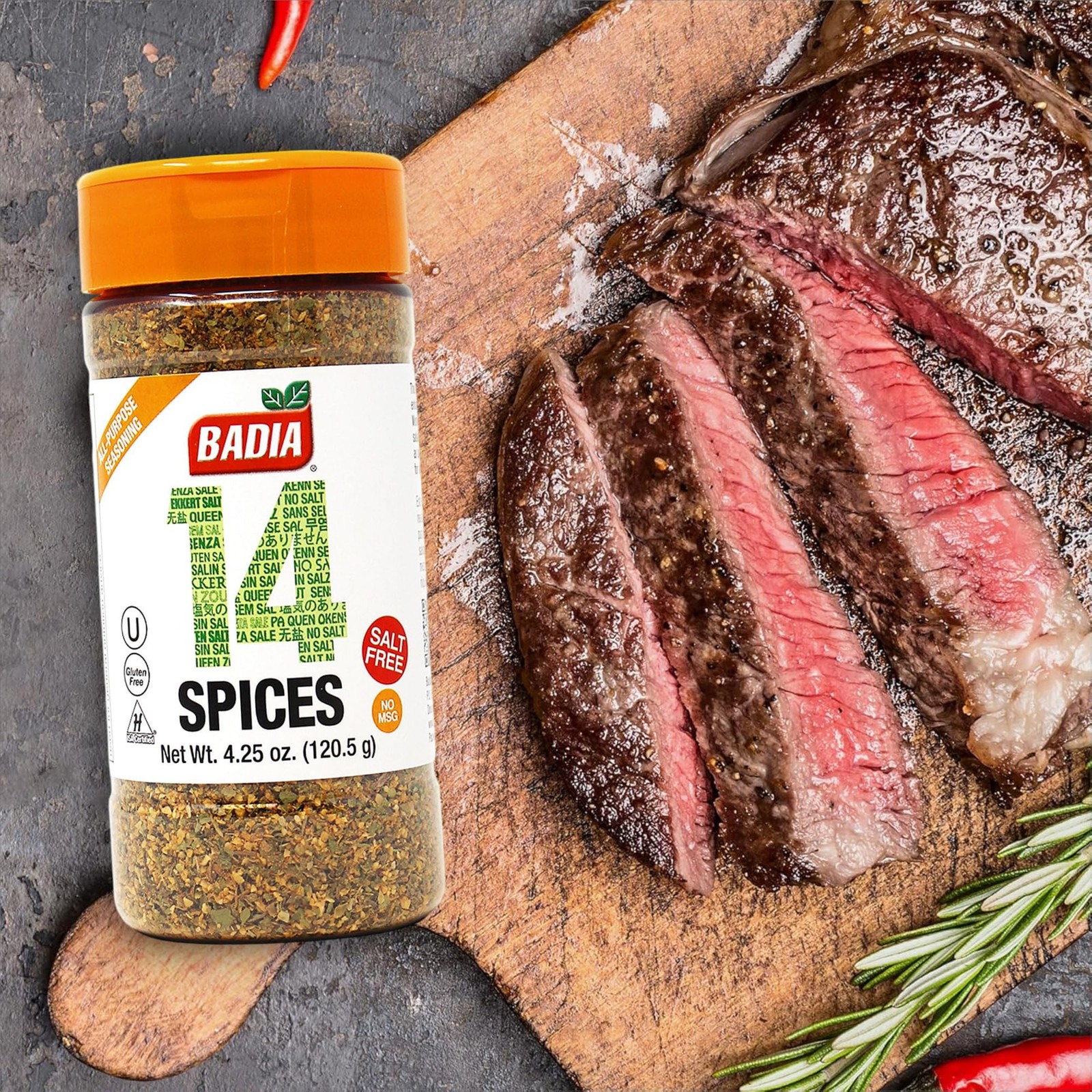 Badia 14 Spices Salt-Free All Purpose Seasoning, 4.25 Ounce (Pack of 1)