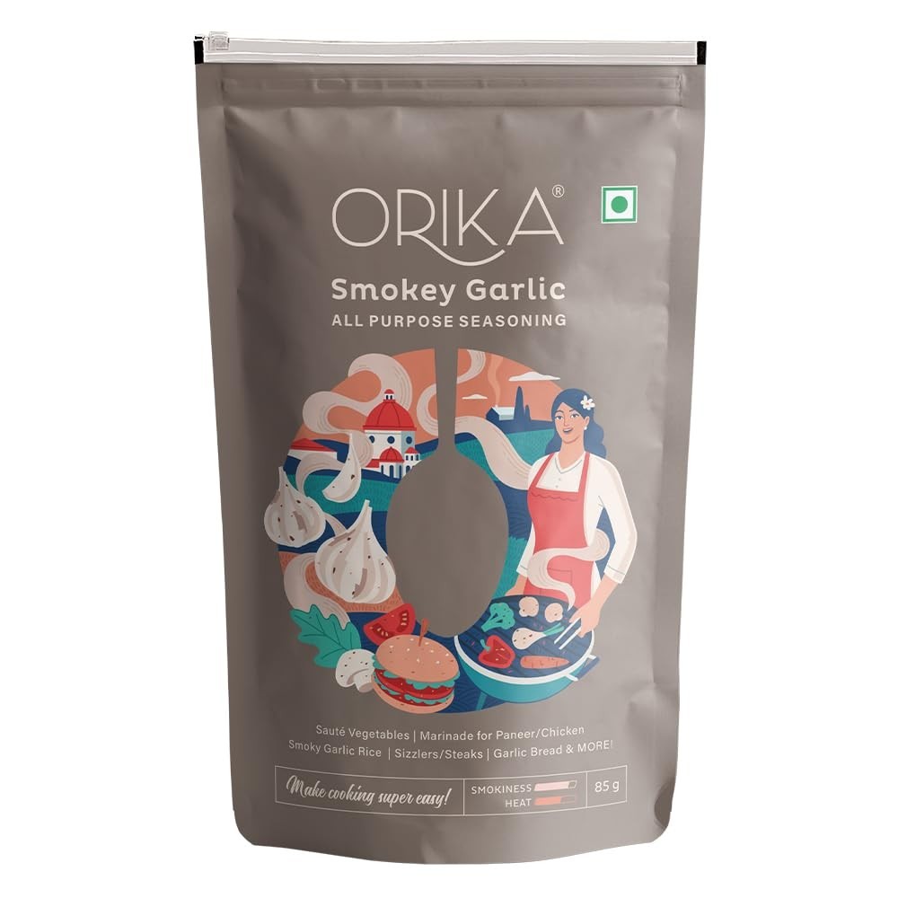 Orika Smokey Garlic All Purpose Seasoning 85G, Pack of 1)