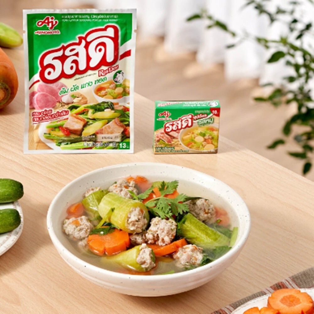 Rosdee Powder Food Spicy Seasoning Ajinomoto Thai Cooking Pork Flavor 70 g x 5