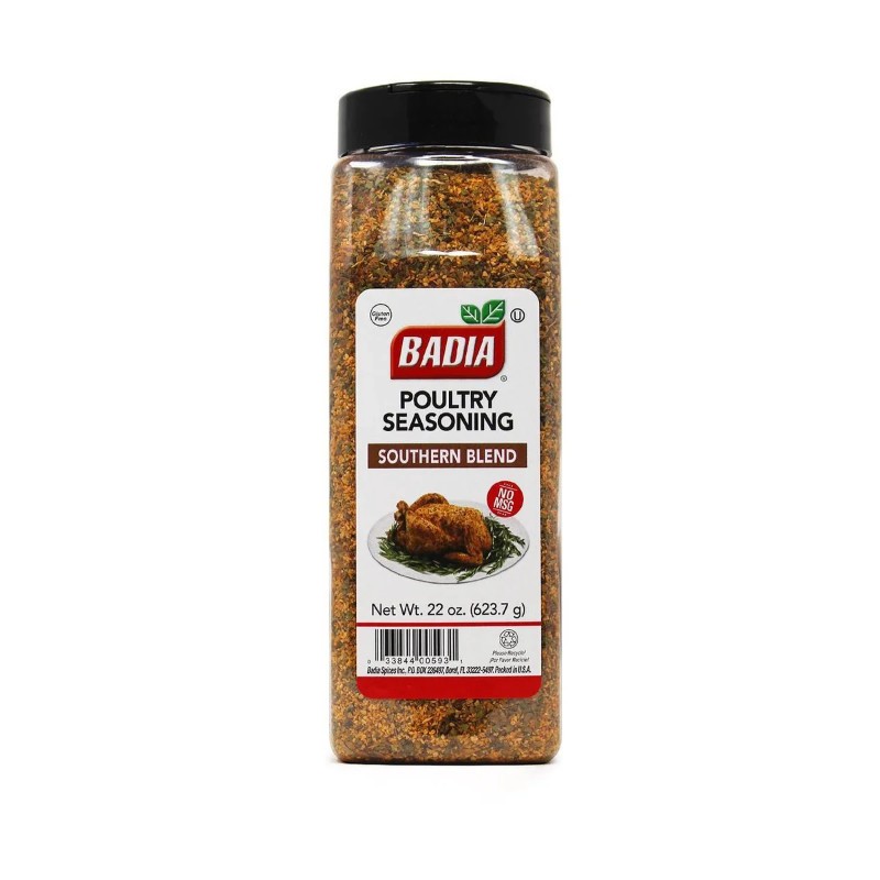 3x Badia Southern Blend Poultry Seasoning Pint Spice Cooking Flavor Bulk 22oz