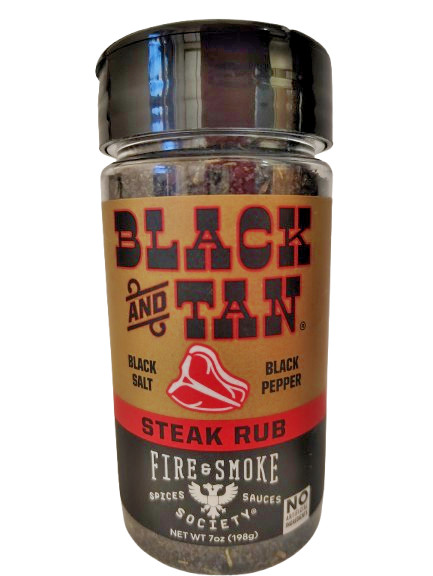 Fire & Smoke Society Black/Tan Seasoning, 7oz, BB 5/2027, Lot of 2, Free Ship