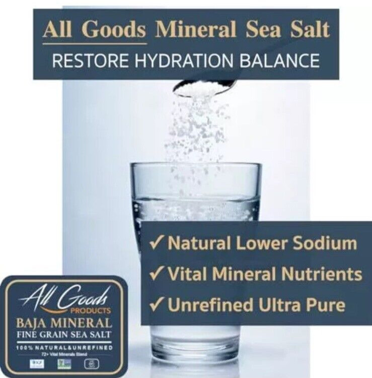 Mineral Sea Salt Fine Grind 2 – 1 Lb. Bags