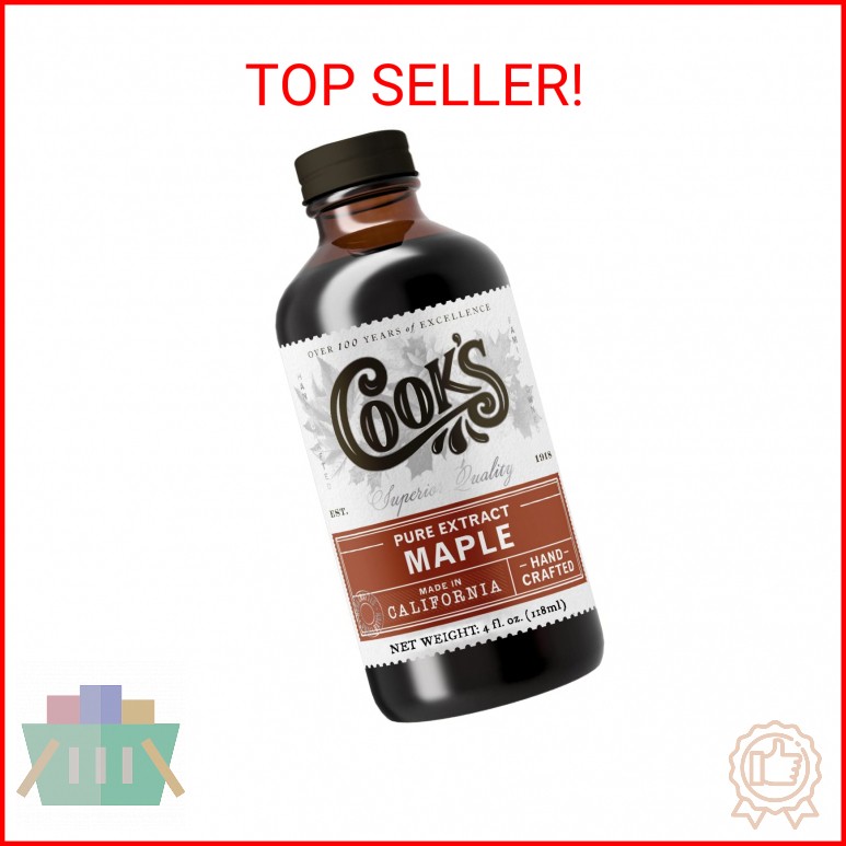 Cook’s, Pure Maple Extract, All Natural Premium Maple Sap from Vermont’s Finest
