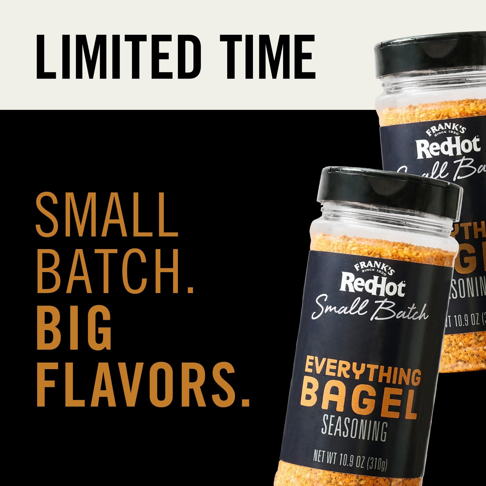 Seasoning Everything Bagel Small Batch Savory Flavor Craveable Heat 10.9 oz