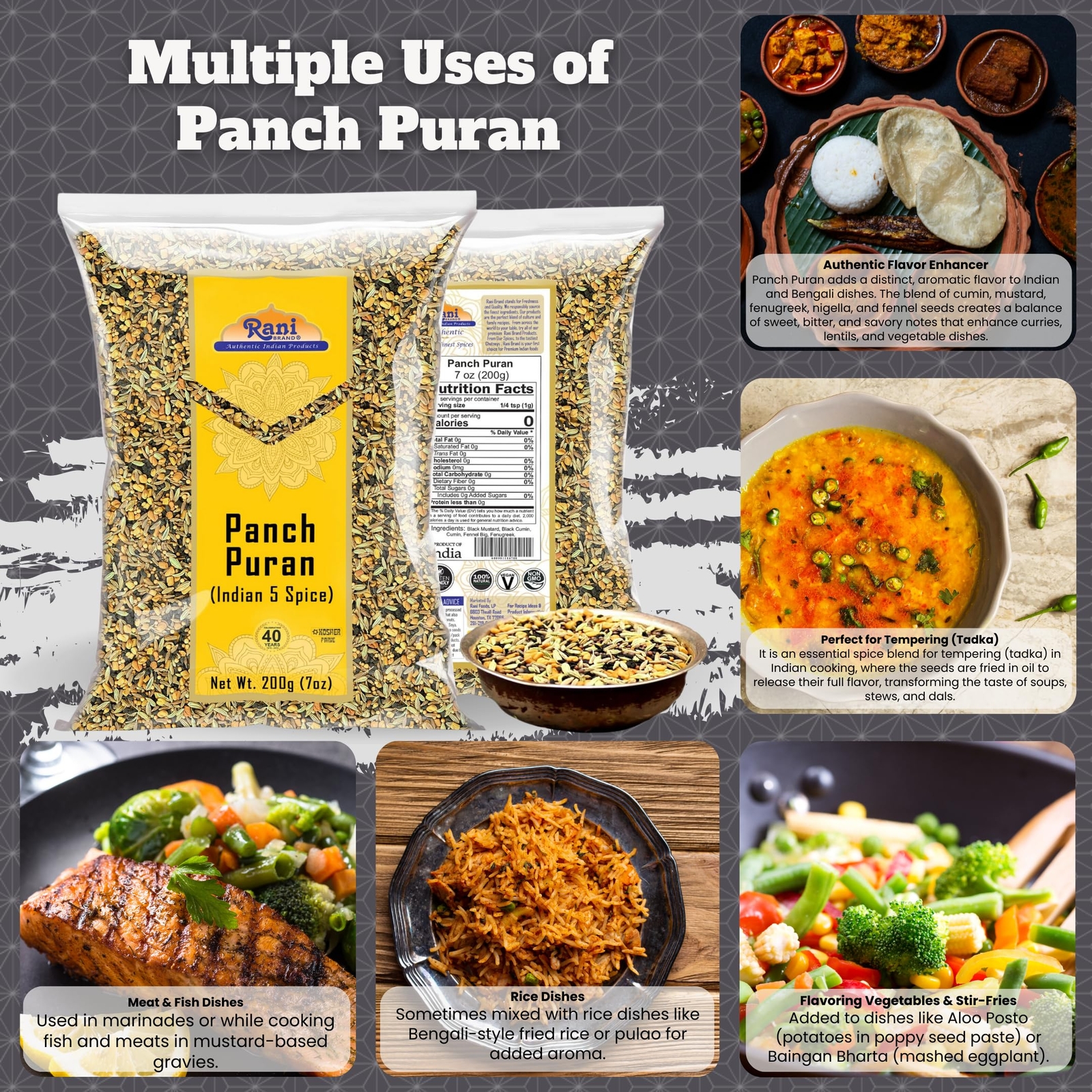 Rani Panch Puran (5 Spice) 7oz (200g)
