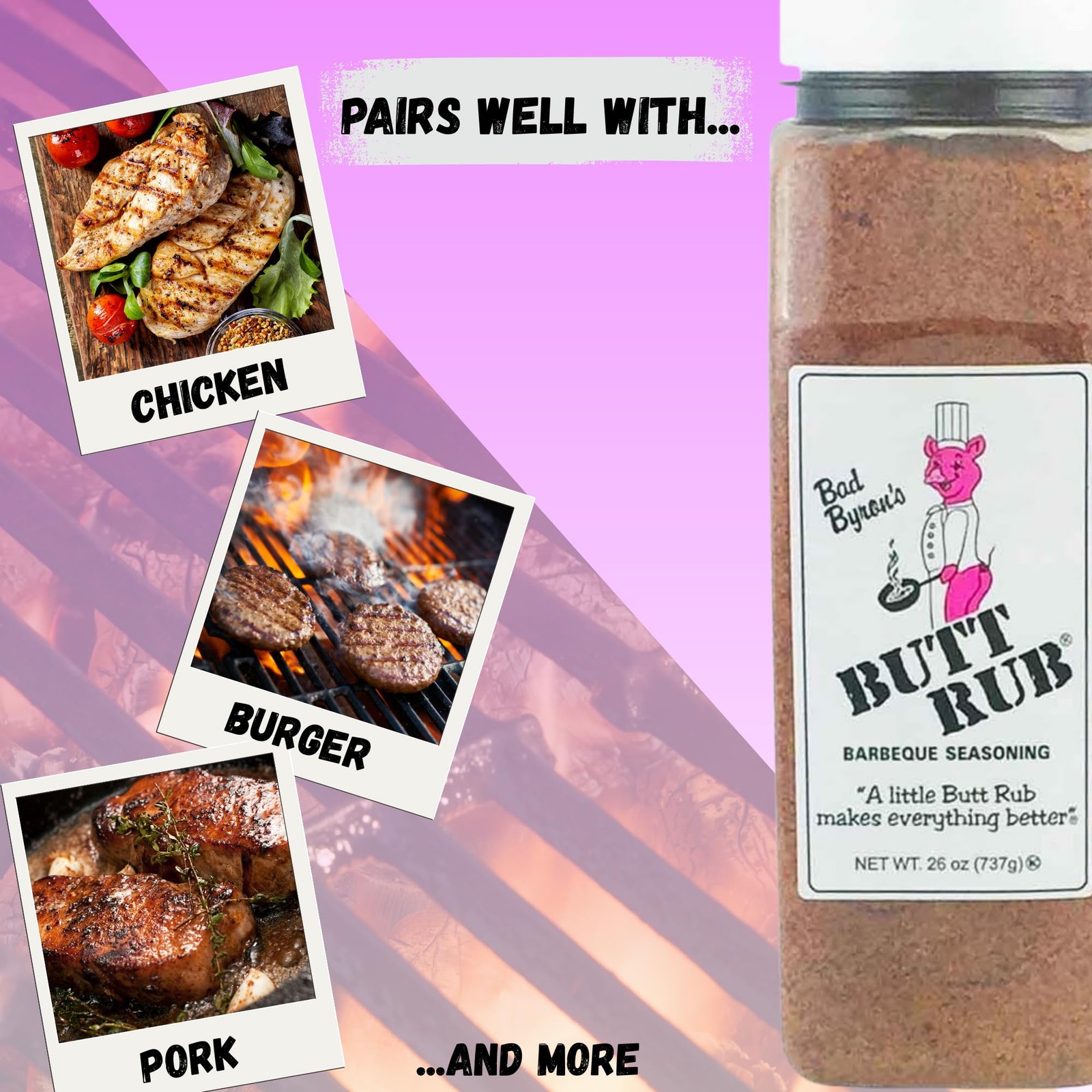 Bad Byron’s Barbeque Seasoning – 26 Ounce Shaker Bottle | Award-Winning All-P…