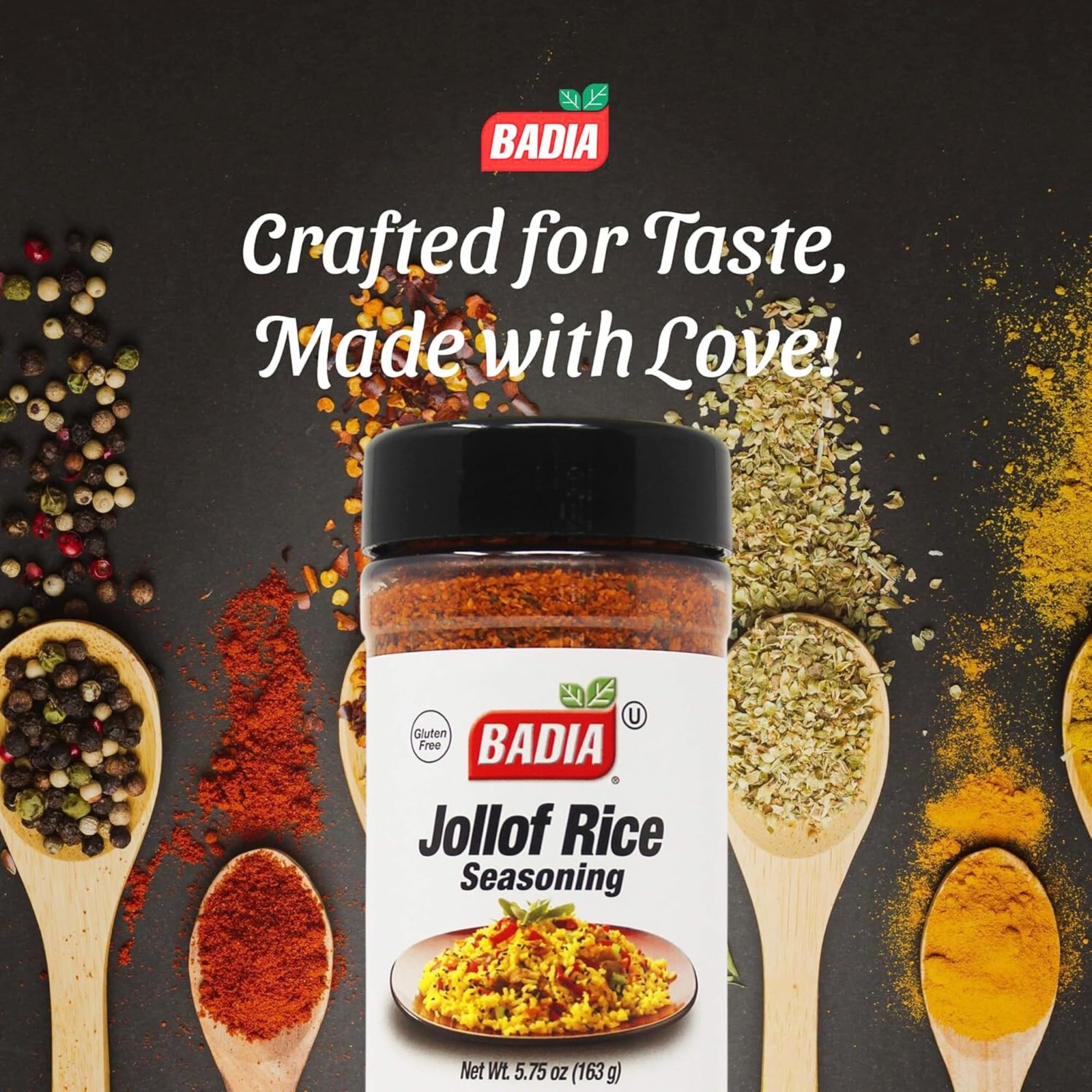 Badia Jollof Rice Seasoning, 5.75 oz – African Blend Ounce (Pack of 1)