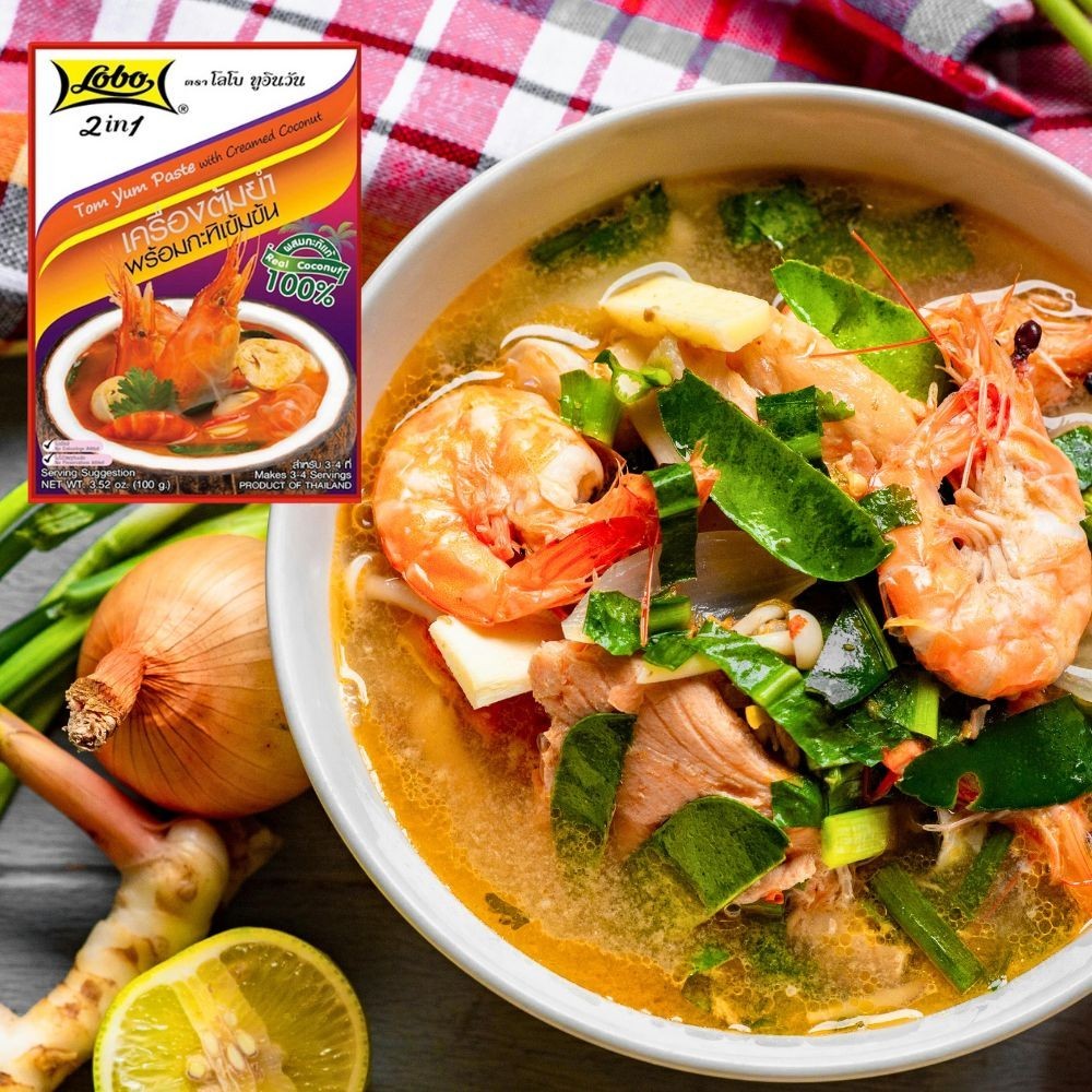 Authentic Thai Flavors Set Mango, Dried Squid, Kaffir Lime, Chili, Tom Yum Paste