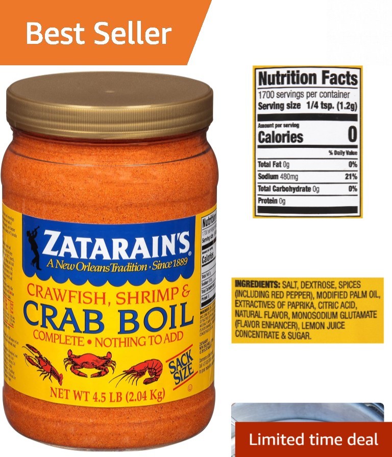 Effortless 72oz Crab Boil Mix with New Orleans Spices for Memorable Gatherings