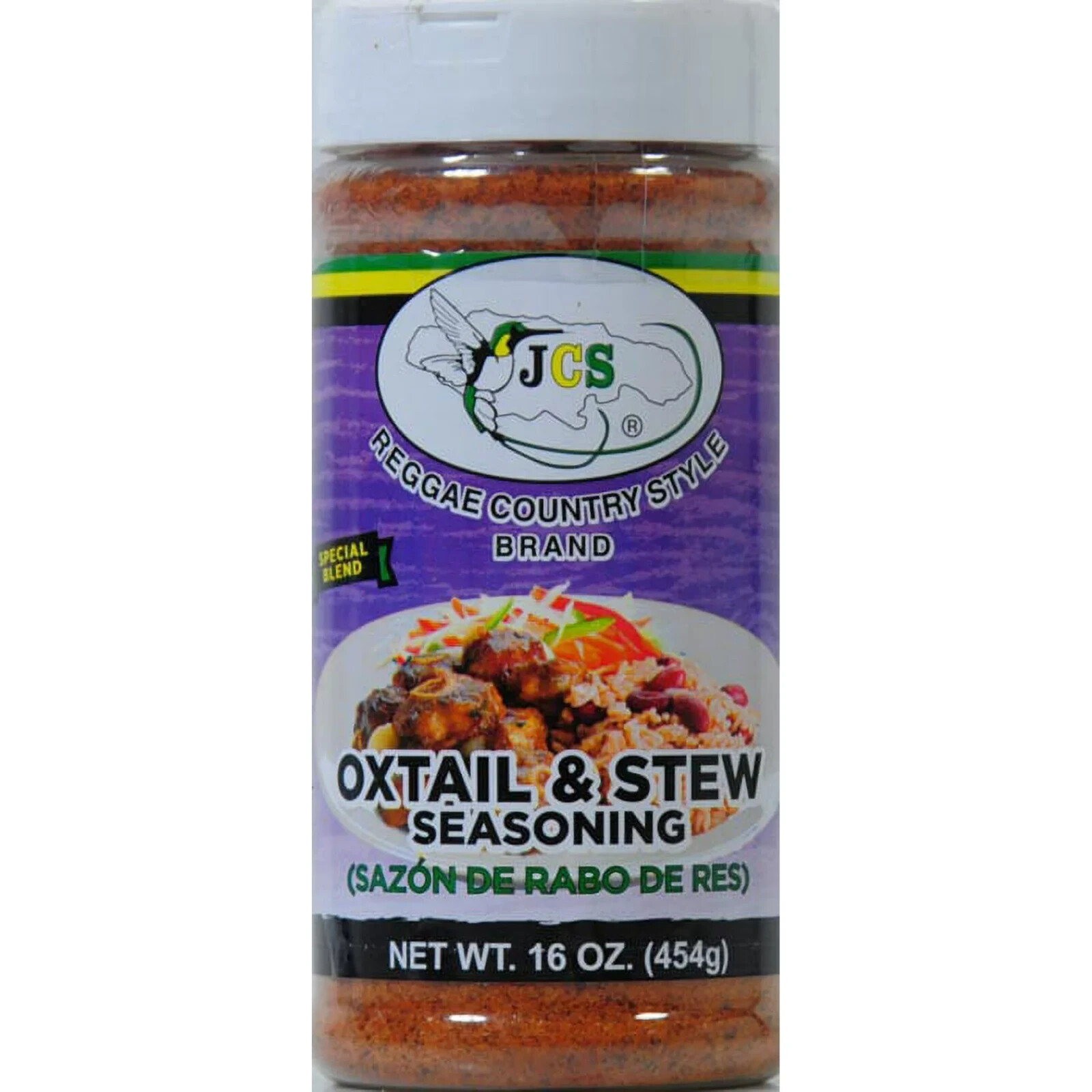 8-Pack JCS Reggae Country Style Oxtail & Stew Seasoning – 16 oz Bottles
