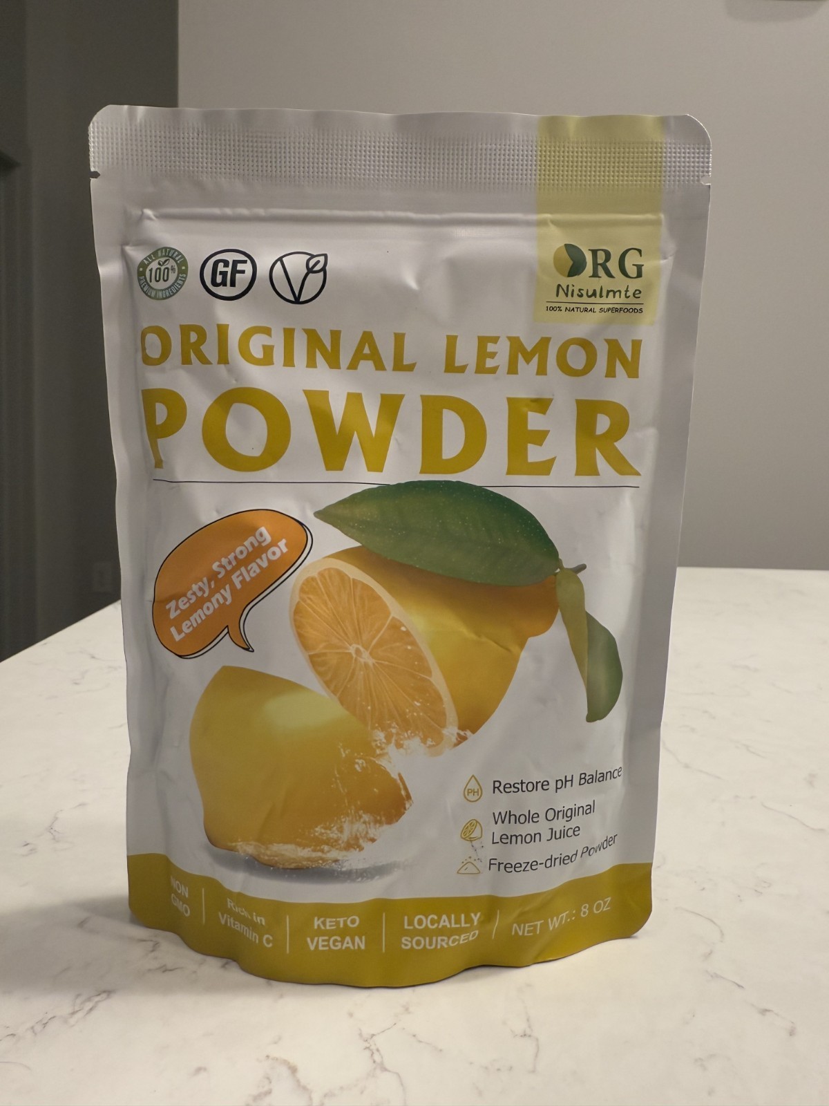 RG Nisulmte Original Lemon Powder Freeze dried 8 oz Expires 12/2026
