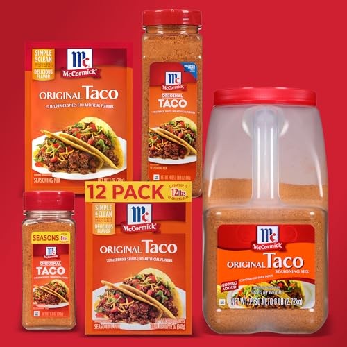 McCormick Taco Seasoning Mix, Original, No Artificial 8.5 Ounce (Pack of 1)