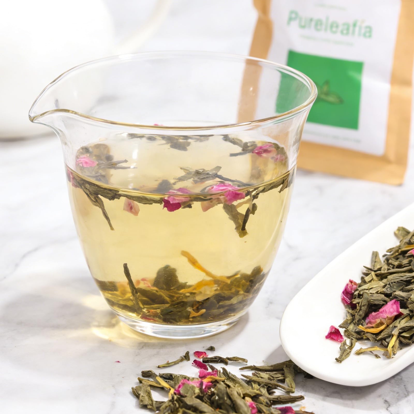 Pureleafia Herbal Fruit Tea Gift Set – 12 Artisan Flavors, 15g Loose Leaf Pou…