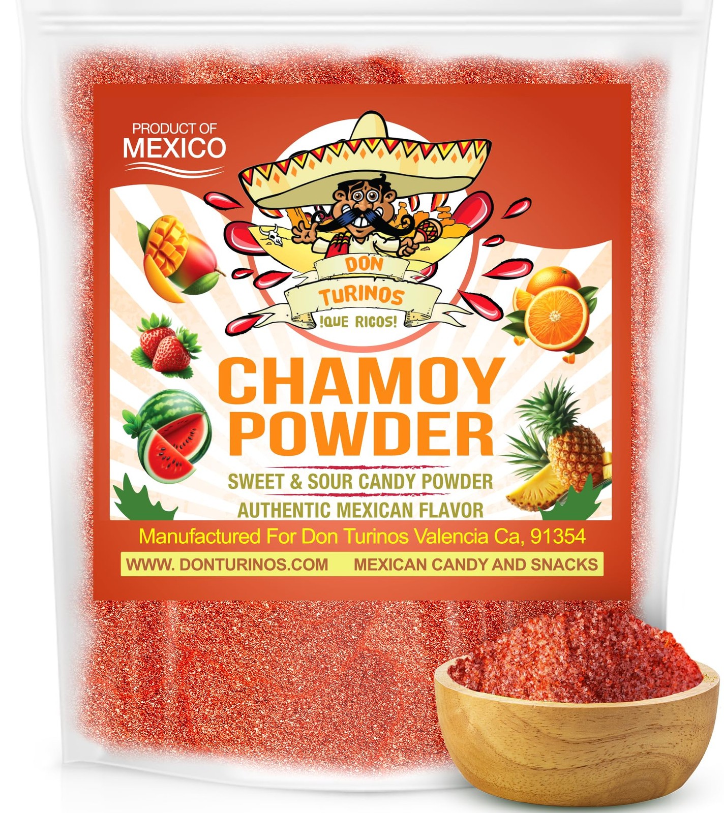 Chamoy Powder 12 oz Bag – Sweet, Spicy, Tangy Mexican Candy Powder for Fruit,…