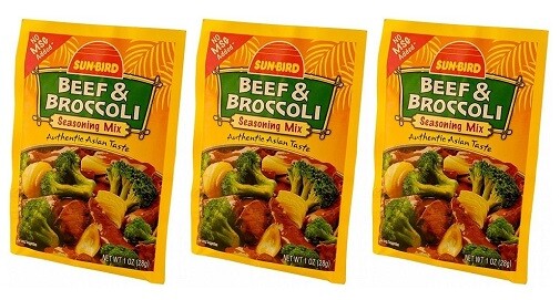 Sun Bird Beef & Broccoli Seasoning Mix 3 Pack