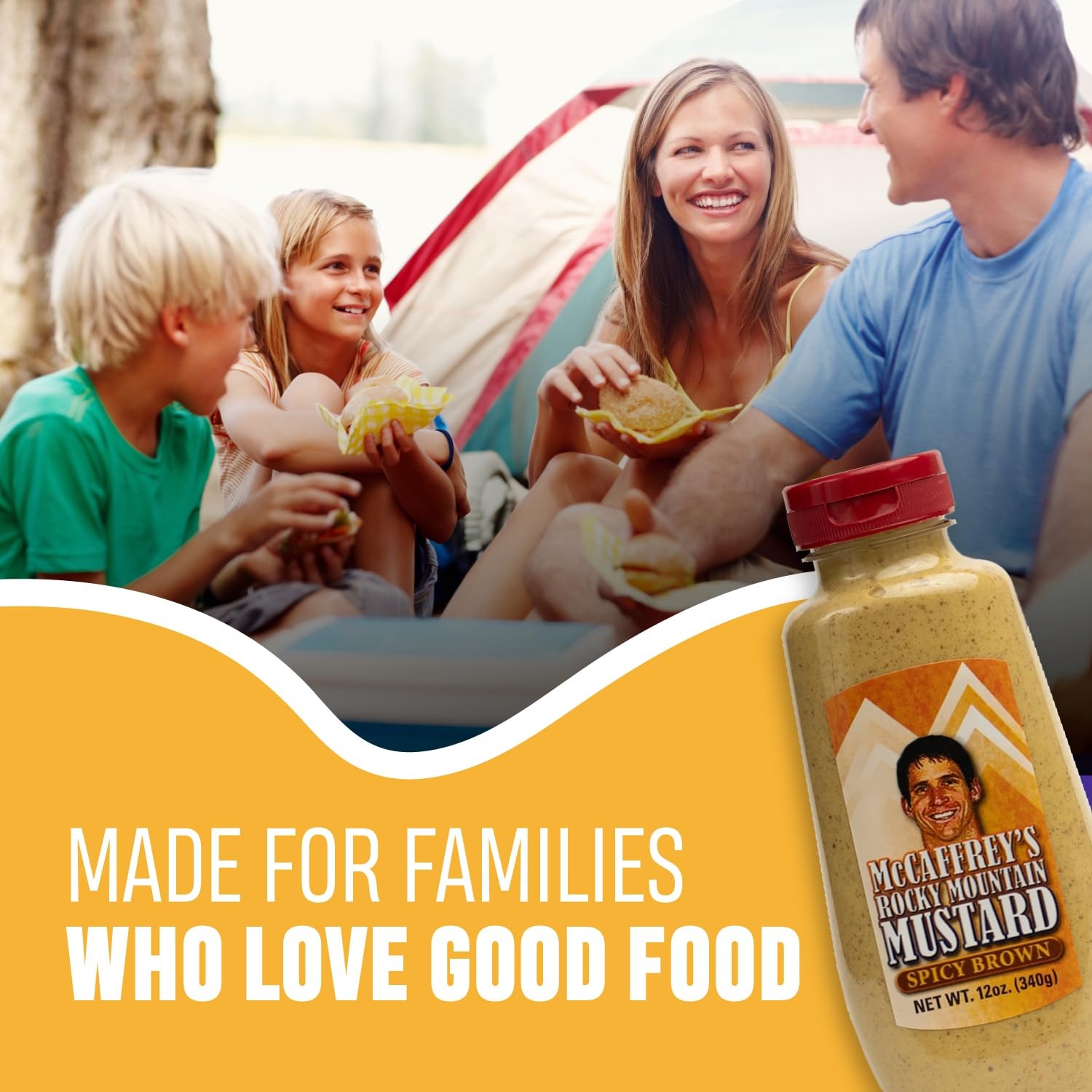 McCaffrey Spicy Brown Mustard – Stone-Ground Mustard with Bold, Robust Flavor –