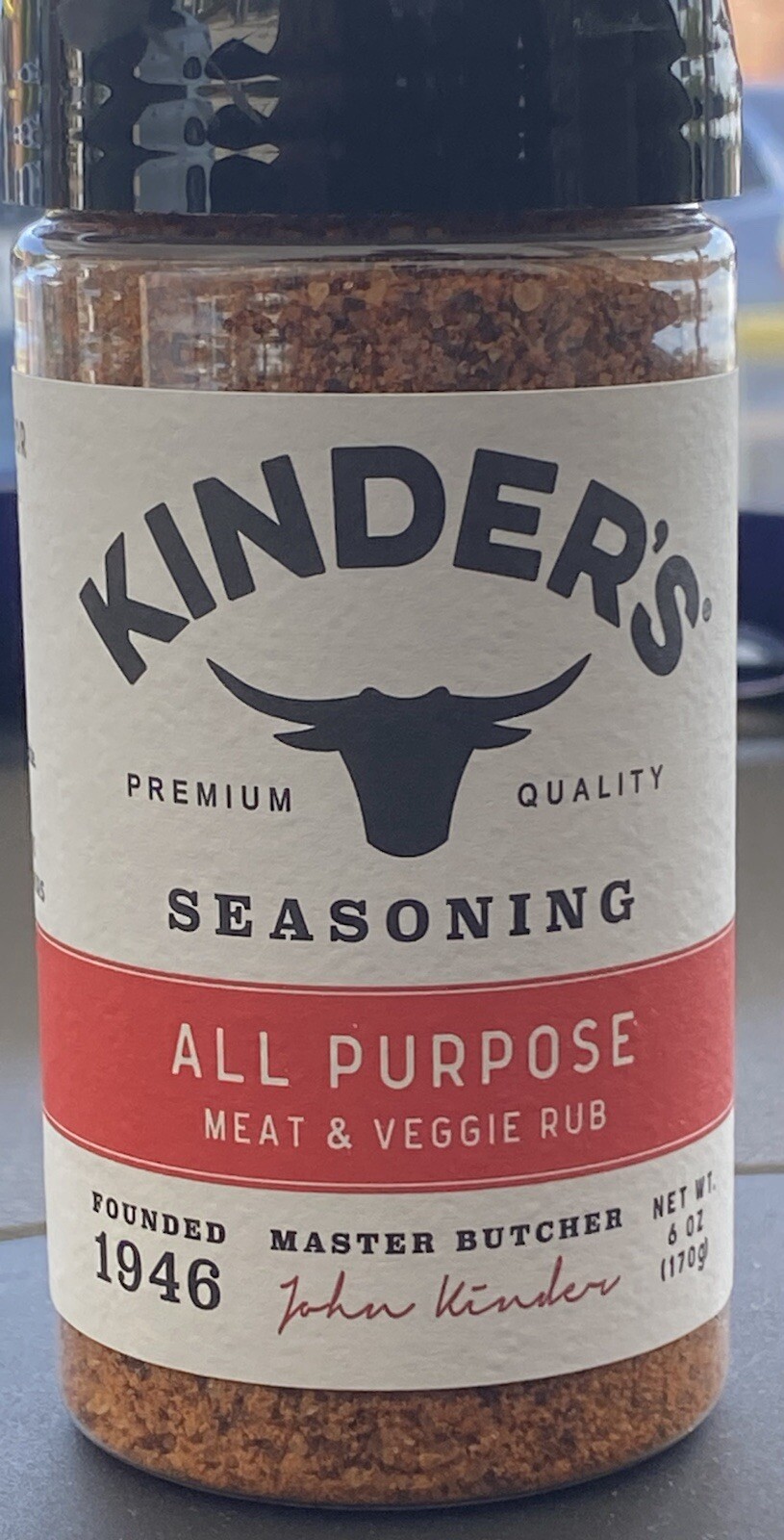 2 Kinder’s All Purpose Meat & Veggie Rub Seasoning Spices 6.2 Oz Each