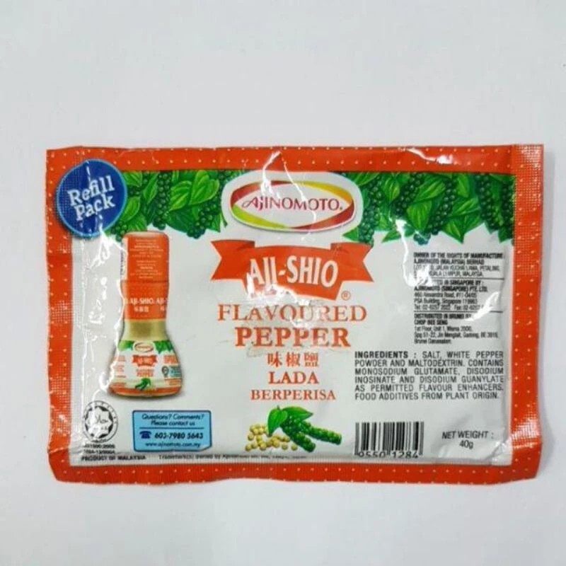 AJI-SHIO Flavoured White Pepper Refill 40g X 10 PACKS Fast Shipping