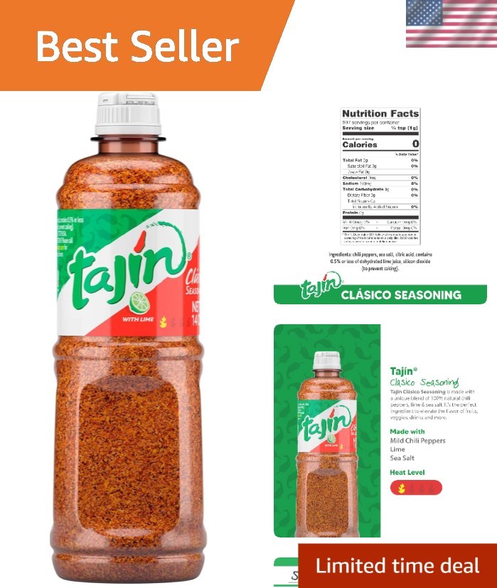 Vibrant Chili Lime Spice Blend – 14 oz Kosher Certified for Snacks & Salads