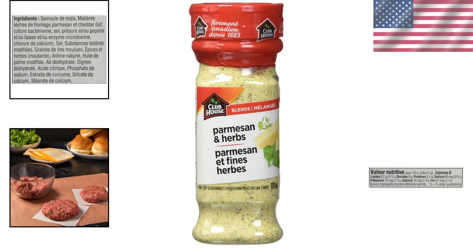 Imported Flavor Blend of Parmesan, Garlic & Herbs – 135g of Gourmet Delight
